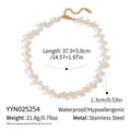 Retro Natural Baroque Freshwater Pearl Beaded Necklace