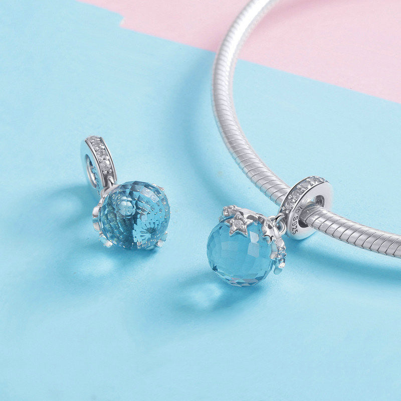 Blue Starlight Pendant S925 Silver Fashion All-match