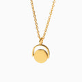 Round Ring Necklace With Engraved Pet Photo