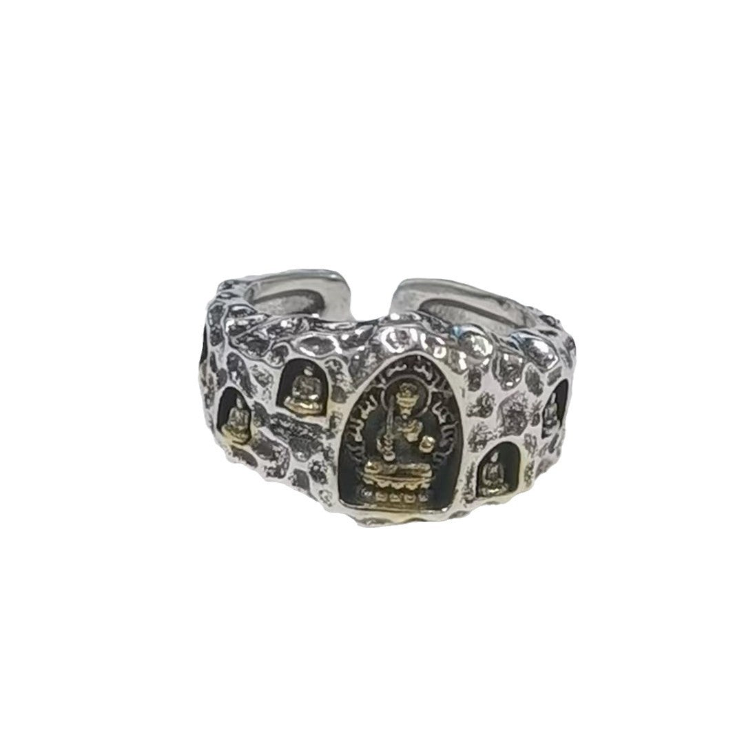 Exquisite Vintage Ring Featuring The Golden Buddha Cave