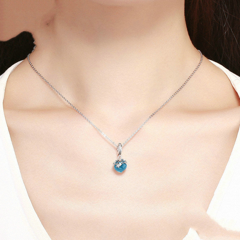 Blue Starlight Pendant S925 Silver Fashion All-match