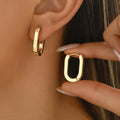 Stylish Minimalist Square Anti-drop Ear Clips