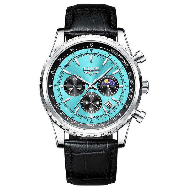 New Men's Multi-function Timing Sports Waterproof Watch