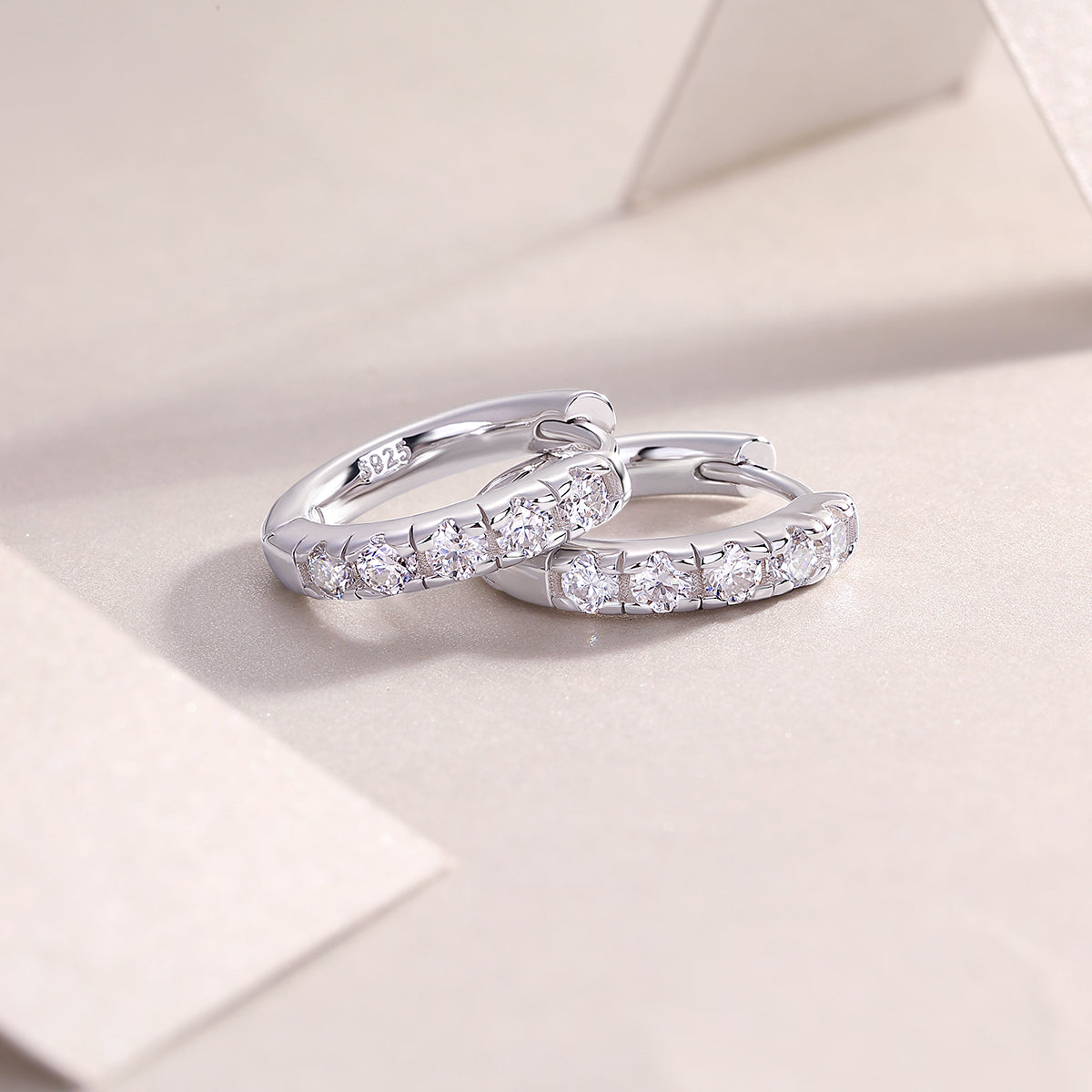 Summer Iced Tea - Earrings Set With Top-quality Moissanite S925 Silver And Platinum-plated Stud Earrings, A Fashionable And Trendy Accessory, Can Be Tested With A Diamond Pen