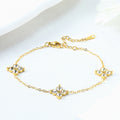 French Babys Breath Bracelet Necklace And Earrings Set