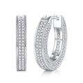 Silent Stars - Earrings Set With Top-quality Moissanite S925, Silver And Platinum-plated Stud Earrings, A Fashionable And Trendy Accessory That Can Be Tested With A Diamond Pen