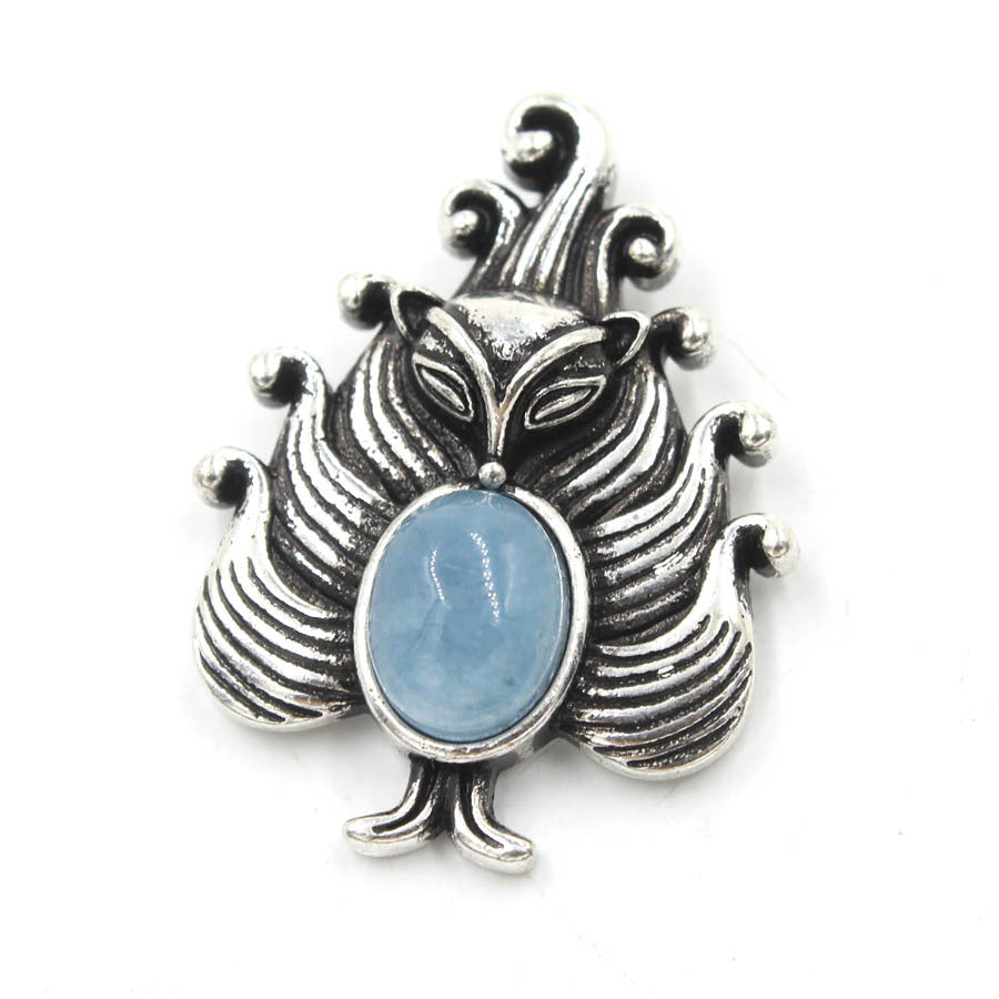 Nine-Tailed Fox Natural Crystal Pendant