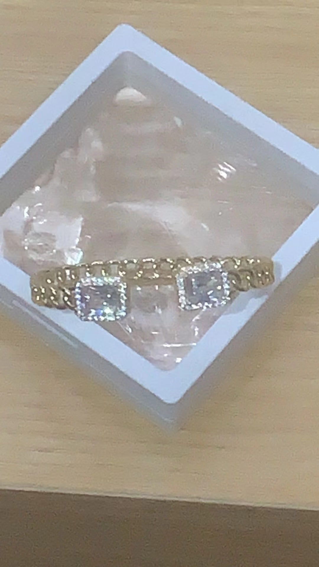 Square Gemstone HyunA-Style Retro High-End Texture Bracelet
