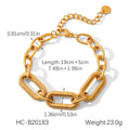 Stainless Steel Light-Luxury High-End Irregular Heart-Shaped Titanium Steel Bracelet