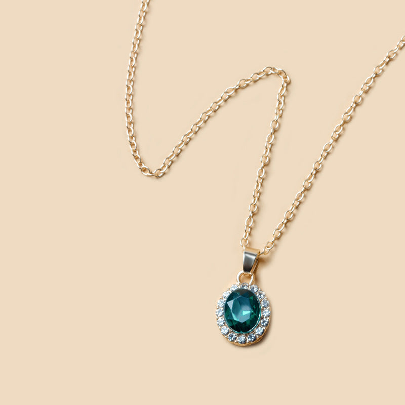 Fashionable Round Clavicle Chain Alloy Necklace For Women