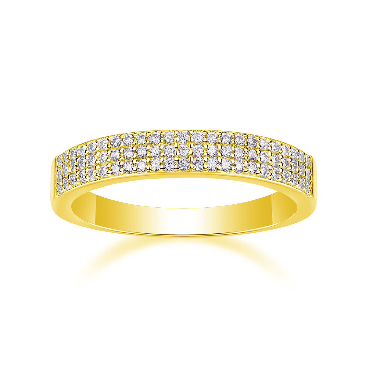 Dancing Gracefully - A Wedding Ring Set With Top-quality Moissanite S925 Silver And Platinum-plated Diamond. The Ring Can Be Tested With A Diamond Pen In Yellow Gold And Rose Gold