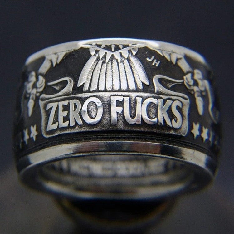 Retro Morgan Coin Ring Exquisitely Crafted US Dollar-Engraved Jewelry