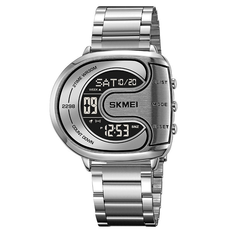 U-shaped Dial Creative Men's Multifunctional Waterproof Electronic Watch