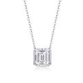 The Brilliance In A Small Space - A Fashionable And Trendy Necklace Pendant Set With Top-quality Moissanite S925 Silver And Platinum-plated Gold Can Be Tested With A Diamond Pen