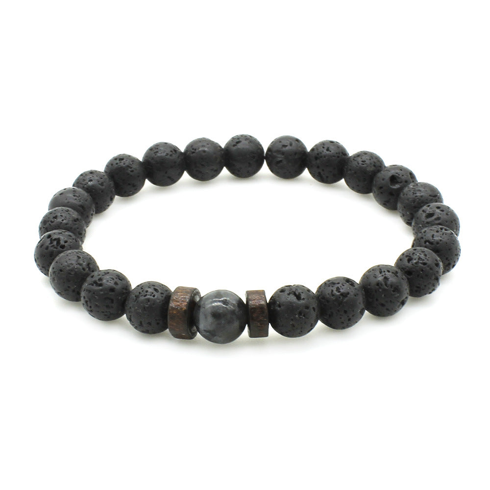 Fashionable And Unique Lava Volcanic Stone Bracelet