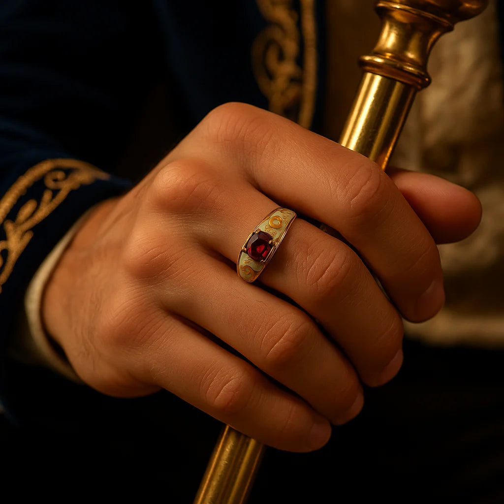 Stylish And Elegant Red Crystal Ring