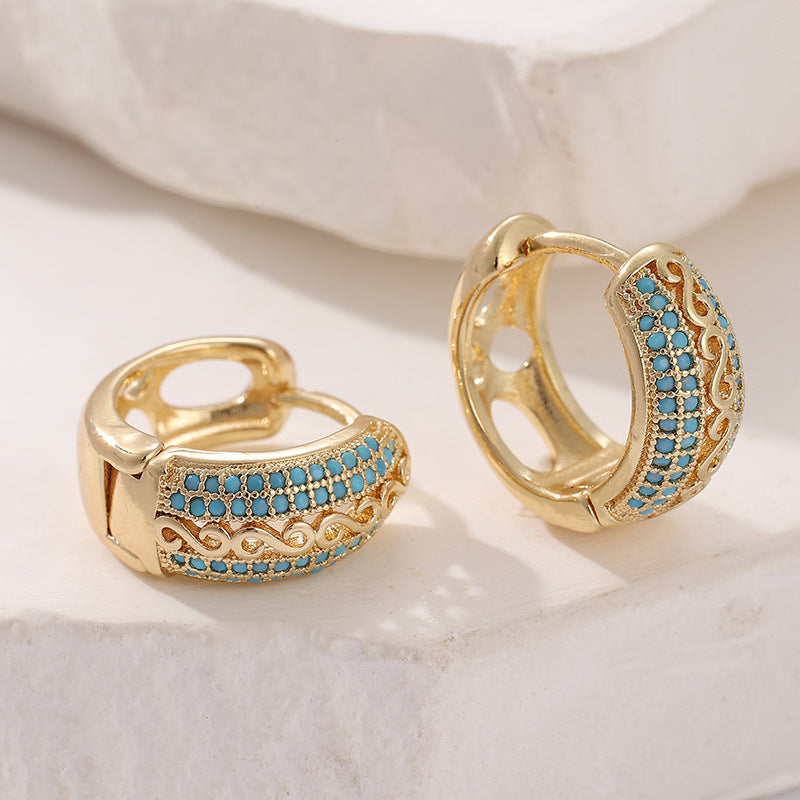 Womens Unique Designer Butterfly Sequin Earrings