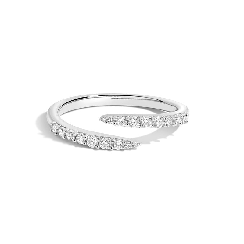 Exquisite Diamond-studded Open Adjustable Ring For Women