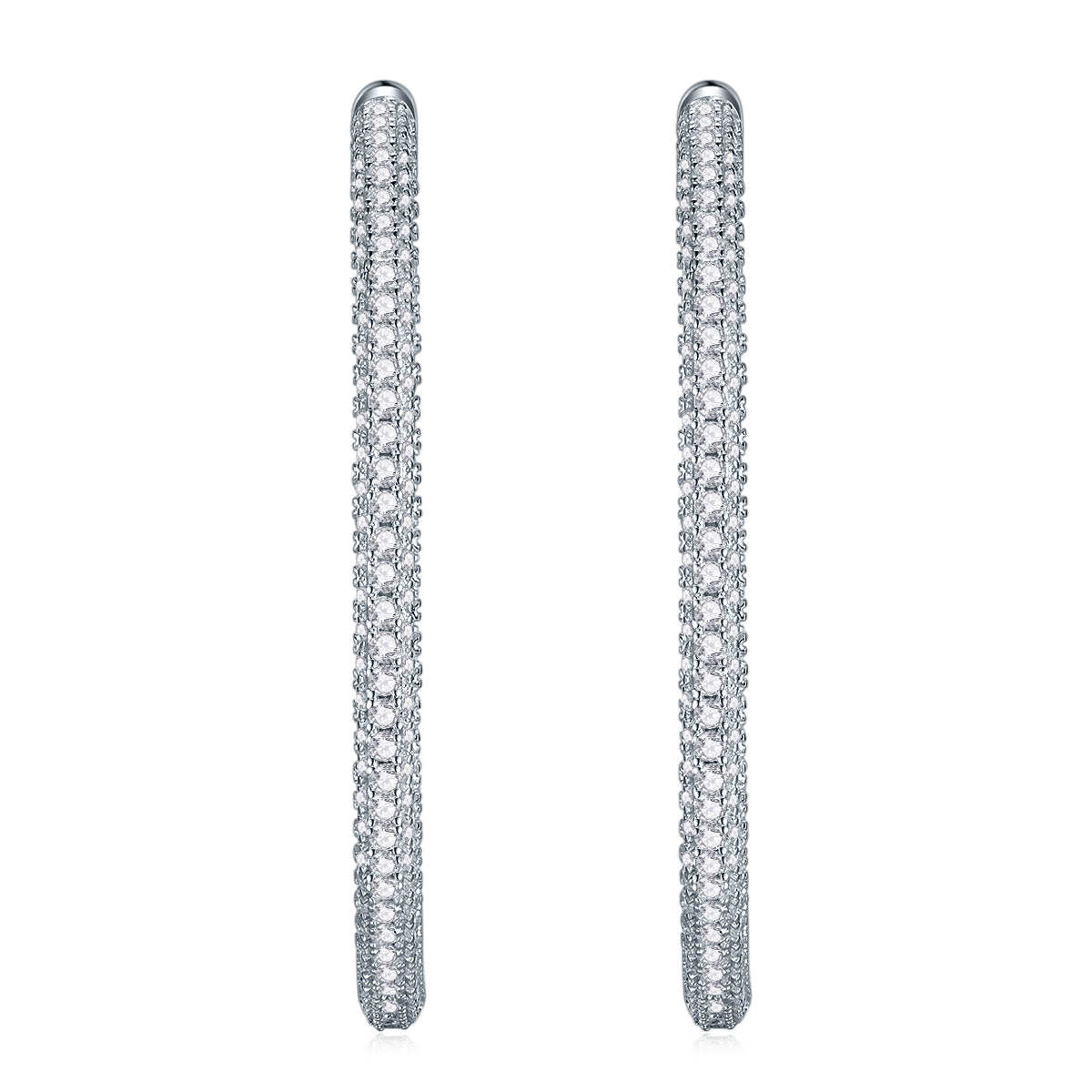 Lustrous - A Fashionable And Trendy Accessory Set With Top-quality Moissanite S925 Silver And Platinum-plated Stud Earrings. It Can Be Detected In Gold Rose Gold With A Diamond Pen