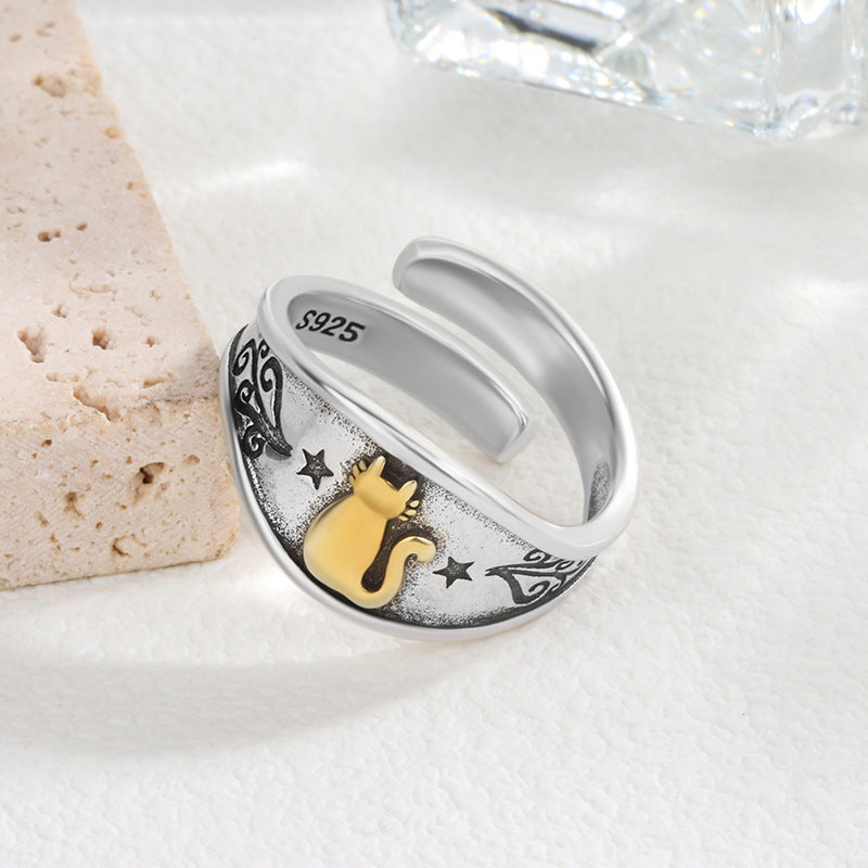 Cute Retro Distressed Chic Ring For Women
