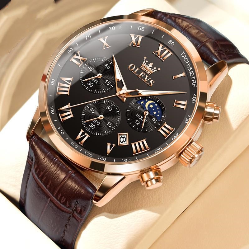Multi-functional Timing Waterproof Luminous Quartz Watch