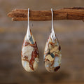 Waterdrop Natural Stone Vintage-style Earrings