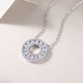 Reciprocating - Set With Top-quality Moissanite, Fashionable And Light Luxury Jewelry, Silver Pendant Necklace S925, Silver Plating, Platinum, Gold, Rose Gold