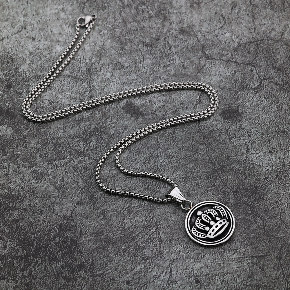 Fashionable And Unique Nordic Viking Pendant In A Crown Design