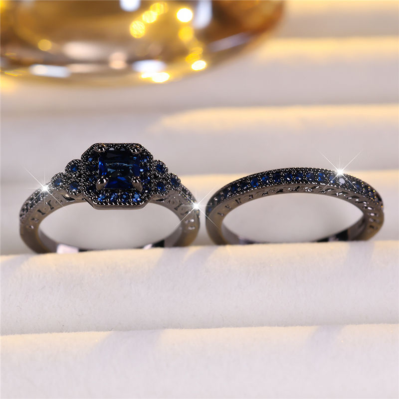 Black Gold Colored Womens Wedding Ring