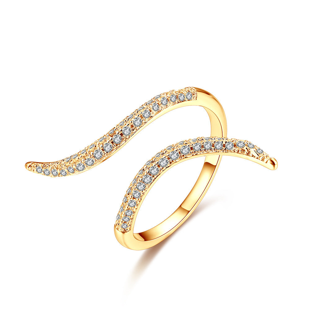 Womens Stylish Adjustable Open Ring With A Unique Design