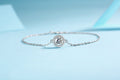 Luxury Bracelet - Set With Top-quality Moissanite, Fashionable And Light Luxury Jewelry Silver Bracelet S925, Silver-plated Platinum