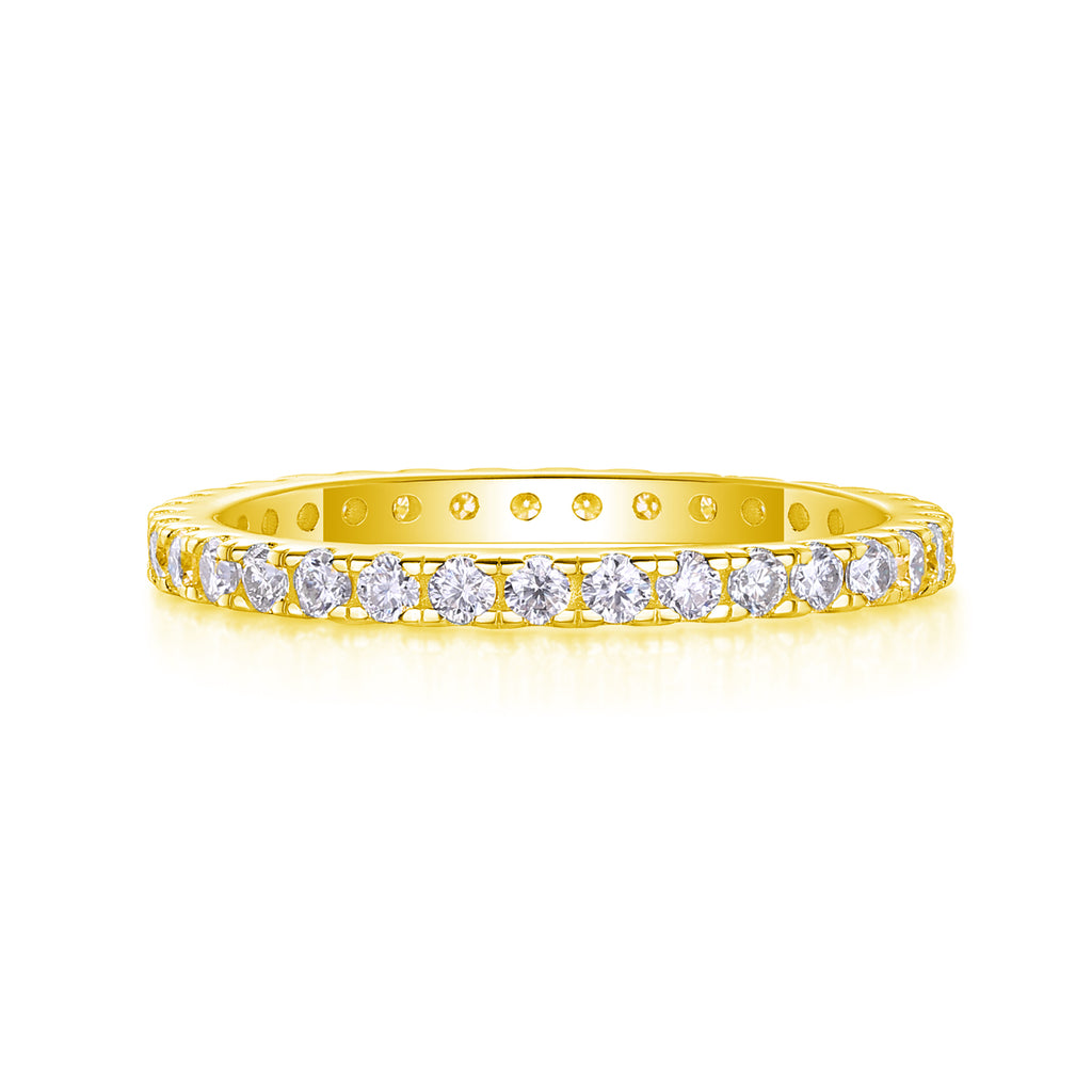 Daytime - A Wedding Ring Set With Top-quality Moissanite S925 Silver And Platinum-plated Diamond Can Be Tested With A Diamond Pen. The Ring Is In Gold And Rose Gold