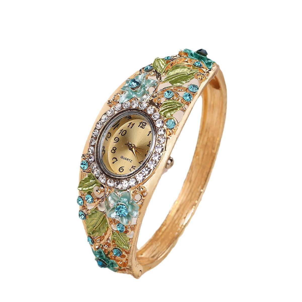 New Blue Vintage Court Style Elegant And Colorful Women's Wrist Watch