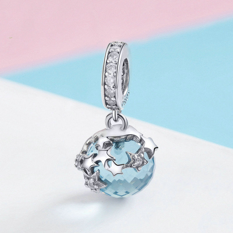Blue Starlight Pendant S925 Silver Fashion All-match