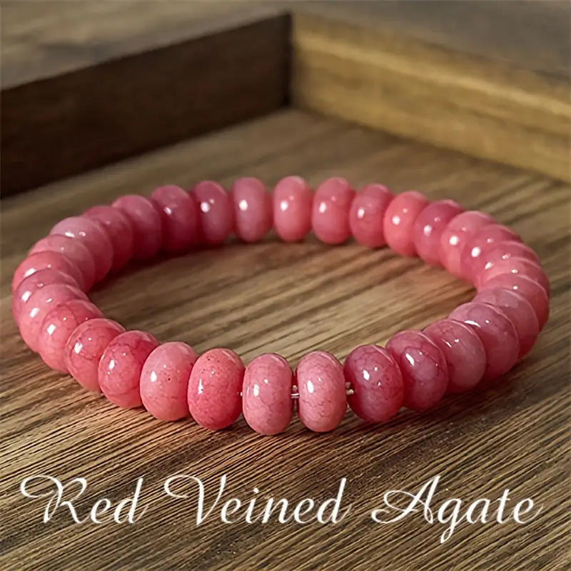 Handmade Green Agate Bead Bracelet