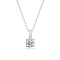 Encounter - A Fashionable And Trendy Necklace Pendant Set With 1-carat Top-quality Moissanite S925 In Silver And Platinum Plating Can Be Tested With A Diamond Pen