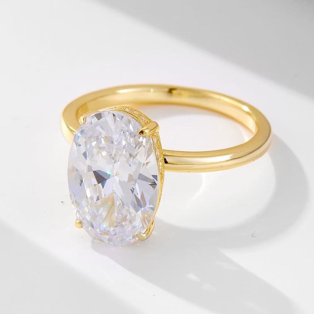 New Luxury Micro-pave Zircon Ring Set