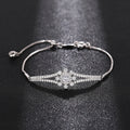 Gentle Romantic Womens Snowflake Bracelet With A Sweet Chic Design And A Dazzling Eye-catching Finish