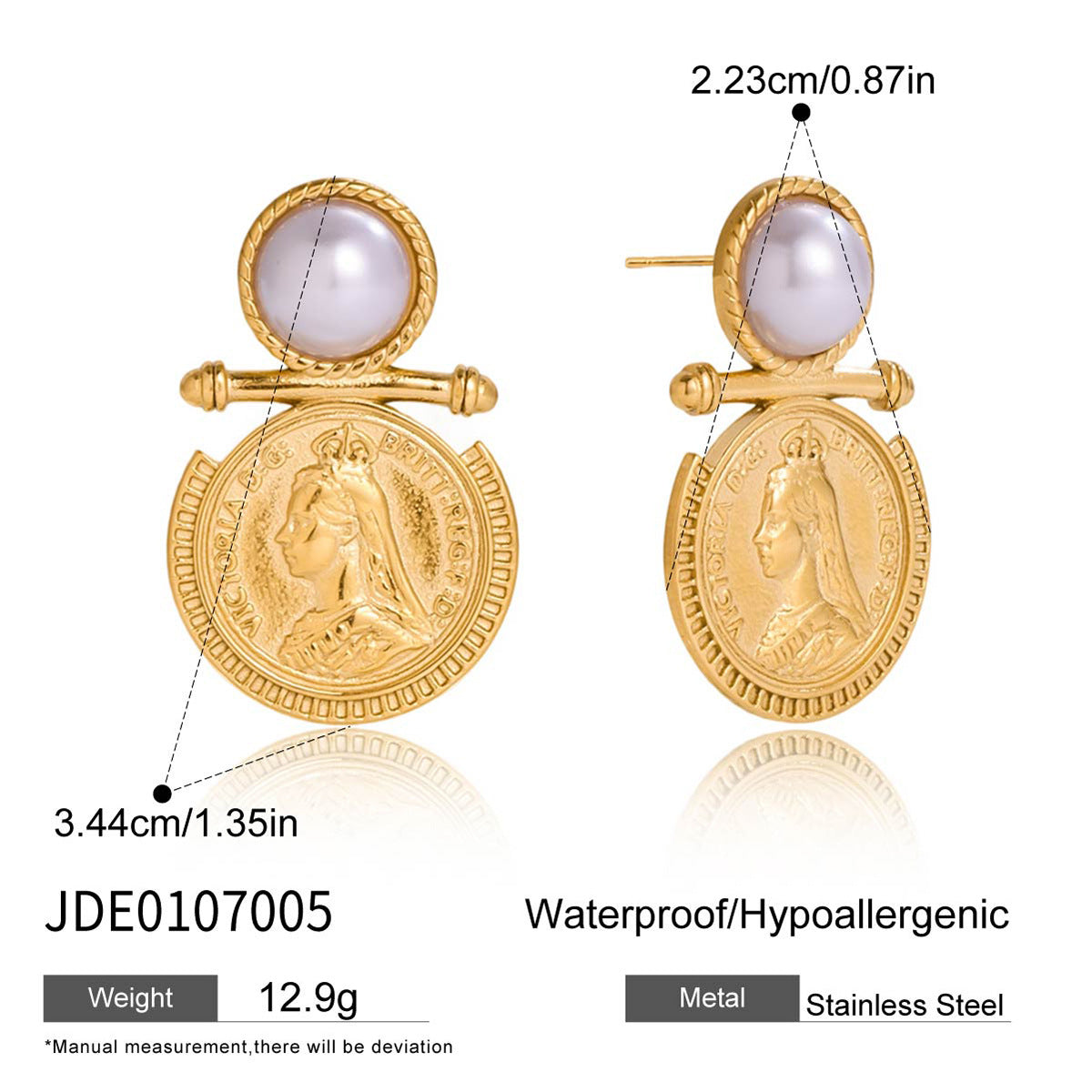 Elegant Understated Design With A Classic 18K Gold Stainless Steel Necklace