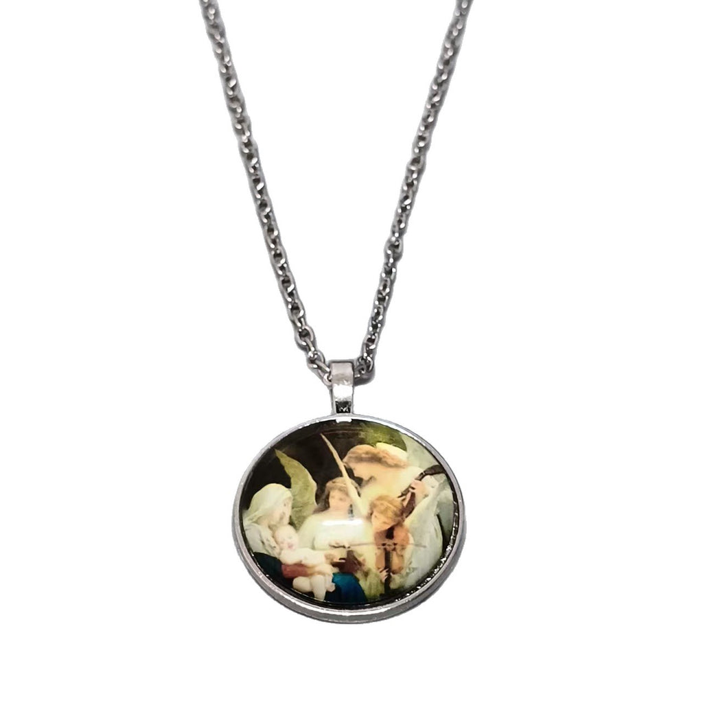 Womens Versatile Vintage Gemstone Alloy Necklace