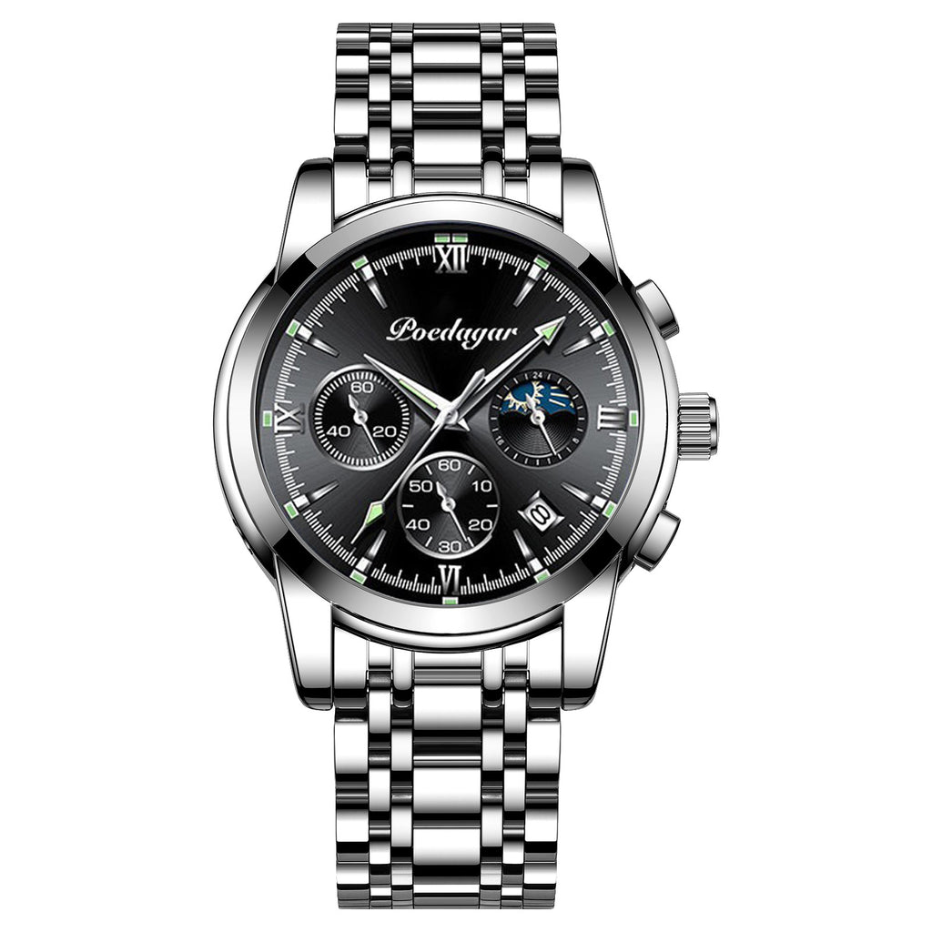 Multifunctional Men's Watch Luminous Waterproof Quartz Wrist Watch