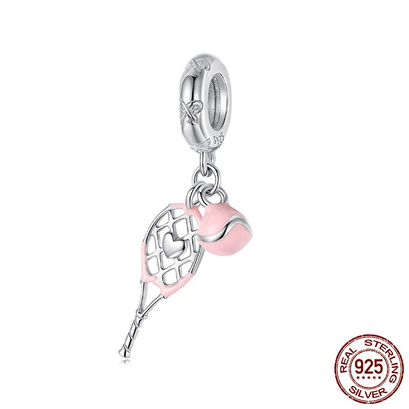 Drip Tennis Pendant Parts S925 Sterling Silver Beads
