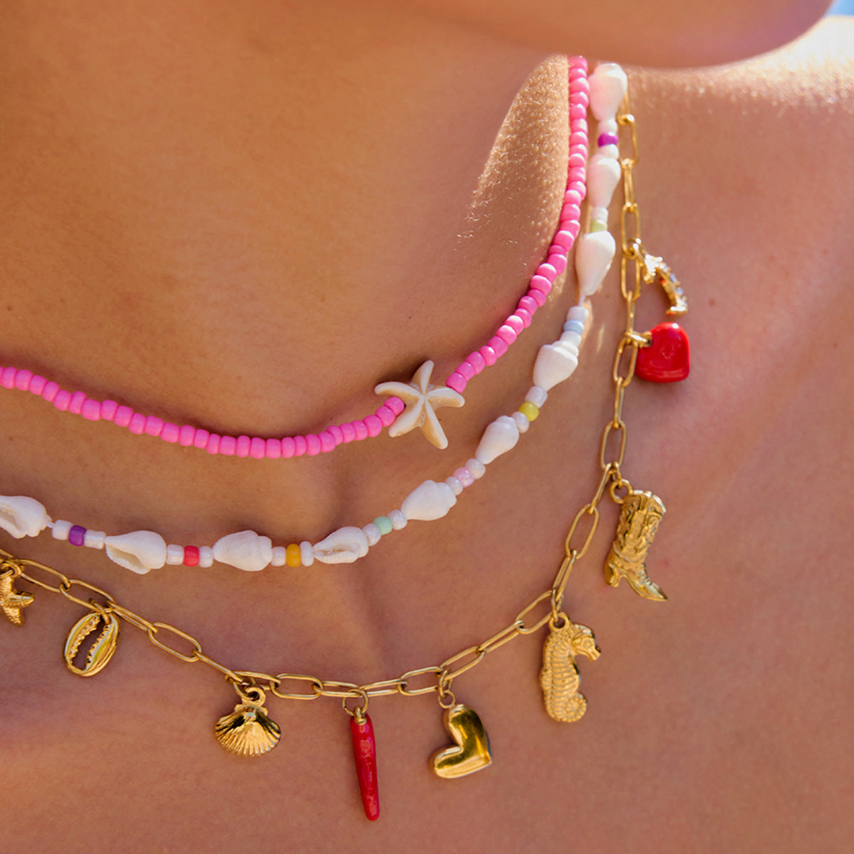 Animal Starfish Bohemian High-End Layered Necklace