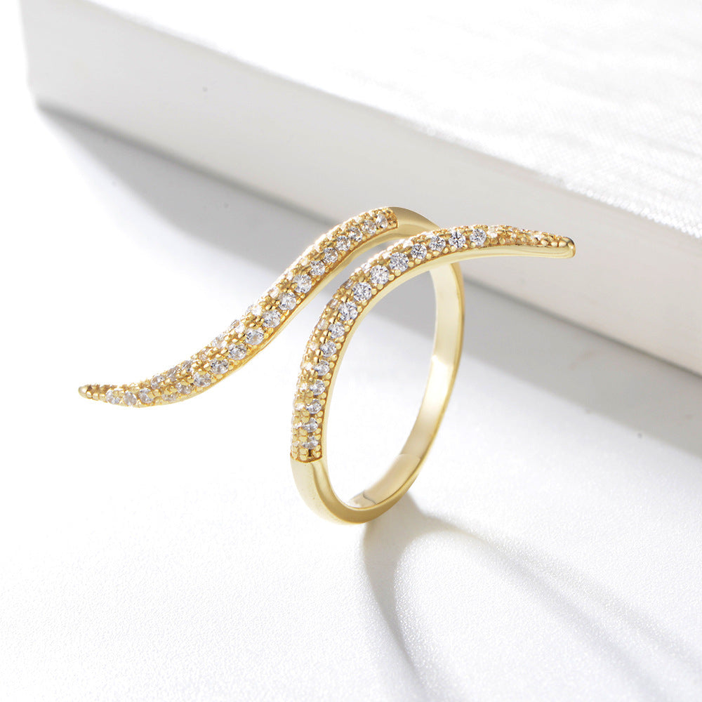 Womens Stylish Adjustable Open Ring With A Unique Design