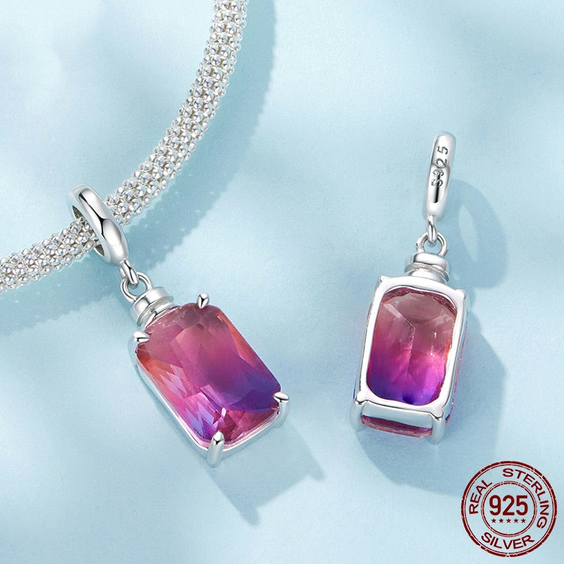 Perfume Bottle Diy Pendant Parts S925 Silver Beads