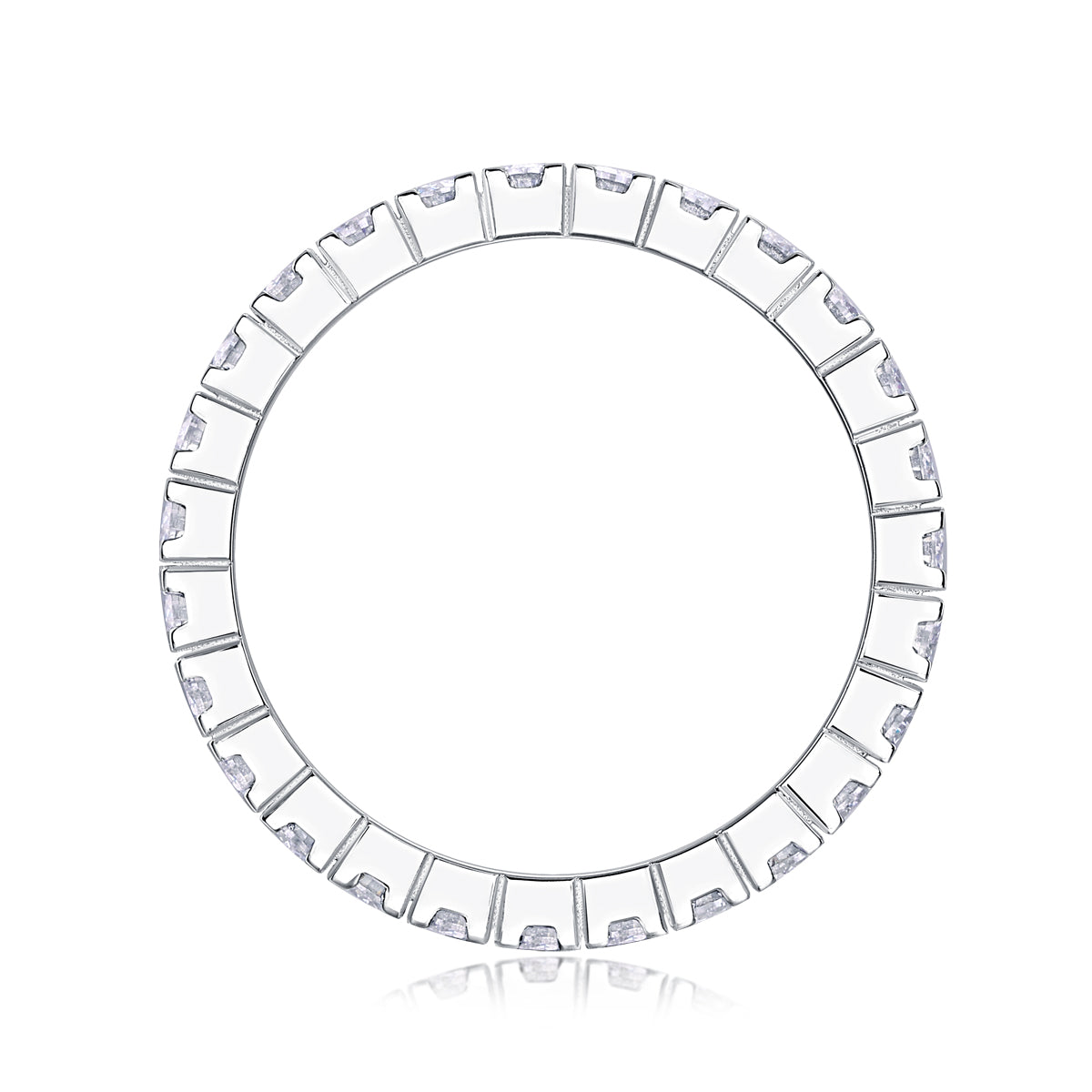 Shining Starlight - A Wedding Ring Set With Top-quality Moissanite S925 Silver And Platinum-plated Diamond. The Ring Can Be Inspected With A Diamond Pen