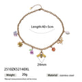 Exquisite Bee Dragonfly Multiple Pendant Titanium Steel Necklace
