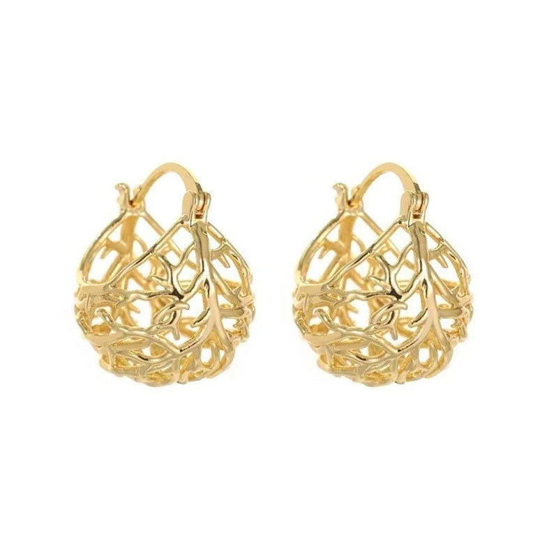 Vintage High-end Gold Earrings For Women