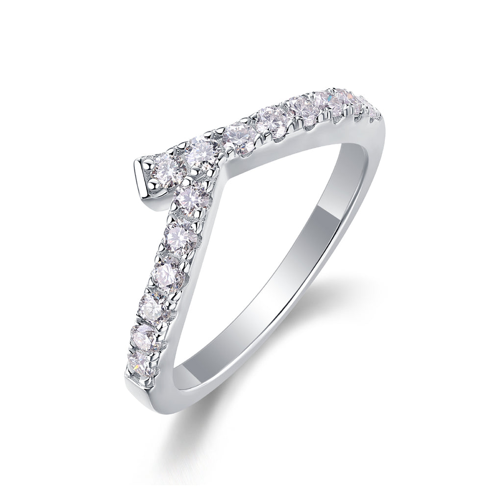 Rush - A Wedding Ring Set With Top-quality Moissanite S925 Silver And Platinum-plated Diamond Can Be Inspected With A Diamond Pen