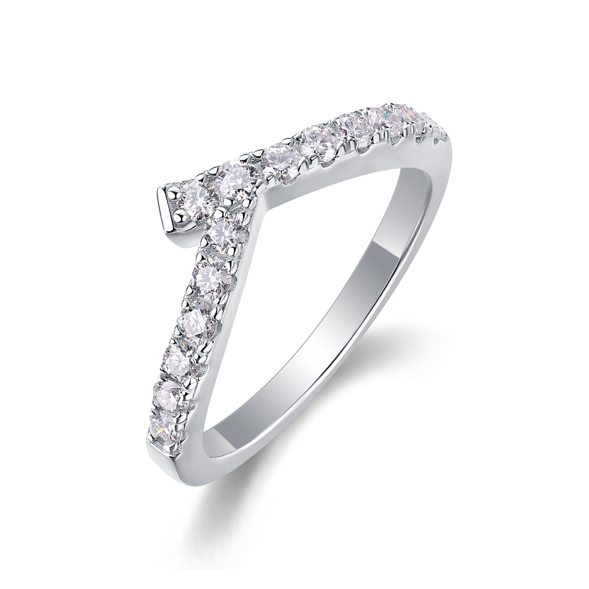 Rush - A Wedding Ring Set With Top-quality Moissanite S925 Silver And Platinum-plated Diamond Can Be Inspected With A Diamond Pen